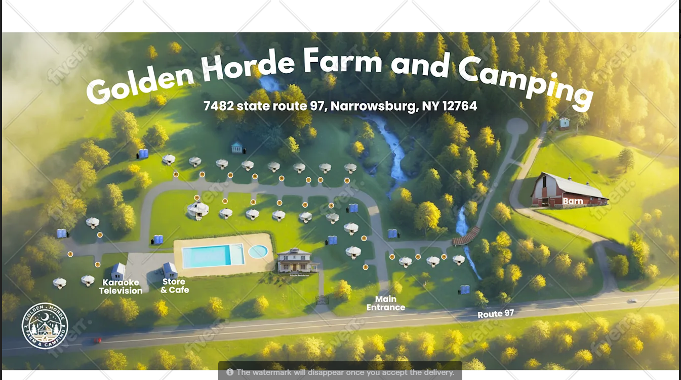 🌿 Soft Opening Announcement: Golden Horde Farm & Camping 🌿 1 ghf tour map